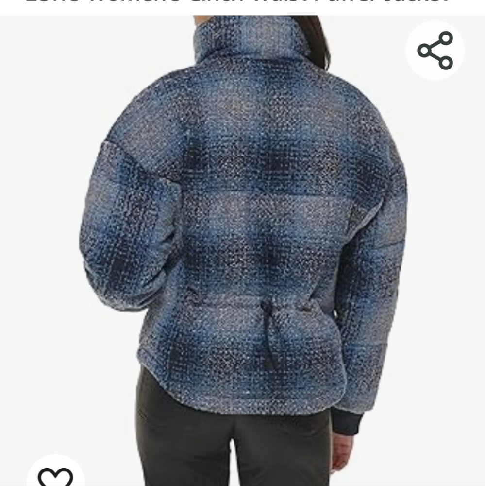 Levis cinched waist cropped jacket - Picture 2 of 7